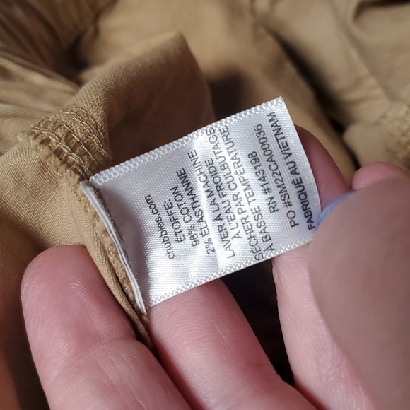 Chubbies 7' Chino Elastic Waist 2pc Shorts Size XL Tan Brown Preppy TRAVERTINES - Picture 10 of 16